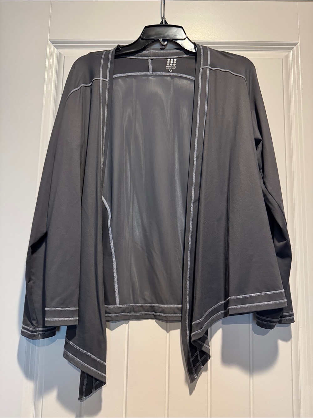 Lightweight grey Open-Front Women's Cardigan Jacket